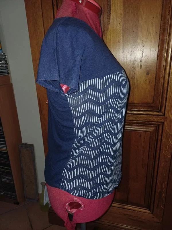 Camiseta azul de algodón talla 38 – photo 4